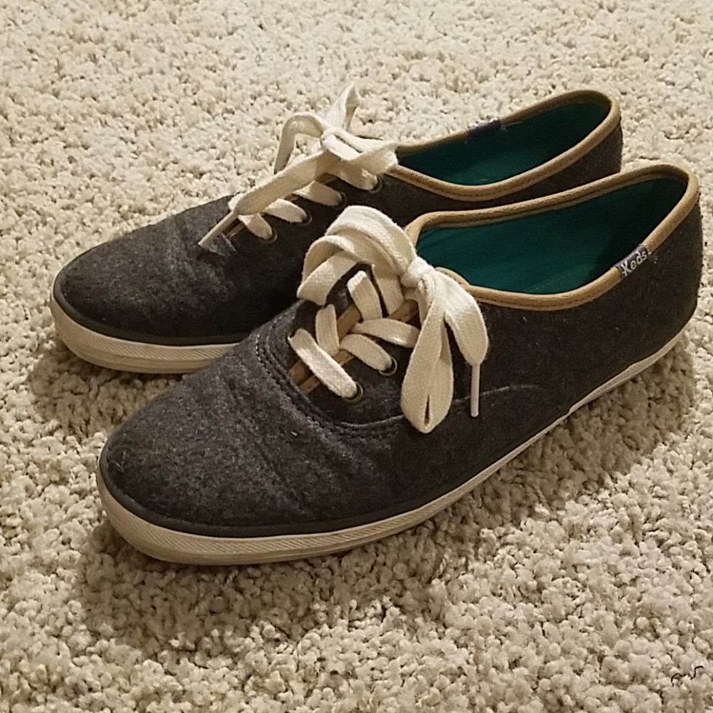 Gray Wool Keds